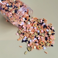 500g Slime Kit DIY Fournitures pour Enfants Noël Polymère Argile Sprinkles Mixte Téléphone Cas Embellissement Décoration