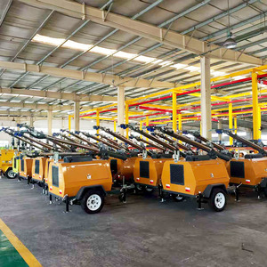 9M di động tháp ánh sáng Hướng dẫn sử dụng nâng 4*1000W Trailer Hướng dẫn sử dụng thang máy di động tháp ánh sáng 4 đèn cho ban đêm xây dựng ngoài trời - Product Image 2