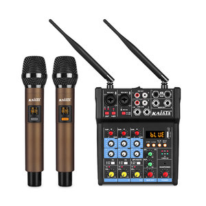 Equipo de sonido de <span class=keywords><strong>audio</strong></span> KAIKA, mini mezclador de sonido portátil, transmisión en vivo, con micrófono profesional, para transmisión en vivo - Product Image 6