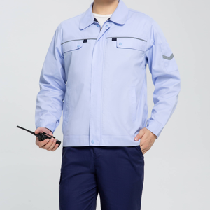 Set Divise <span class=keywords><strong>da</strong></span> <span class=keywords><strong>Lavoro</strong></span> Industriale Traspiranti e Resistenti all'Usura 60% Cotone per Uomo e <span class=keywords><strong>Donna</strong></span> a Maniche Lunghe per Edilizia - Product Image 4