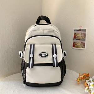 Mochila universitaria de gran capacidad de estilo japonés Ins coreano japonés Ins contraste de Color Hand-in-Lawing <span class=keywords><strong>Tutorial</strong></span> PU verano primavera - Product Image 1