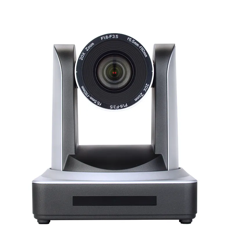กล้อง PTZ 20X ซูม1080P60 Full HD, H DMI + 3G-SDI + IP สตรีมมิ่งพร้อมกันเอาท์พุทกล้องประชุมทางวิดีโอระดับมืออาชีพ