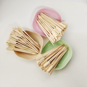 Brochetas de paleta de bambú 9cm/12cm/15cm Palos de cóctel para barbacoa Kebabs Buffets Fiestas-Herramientas de fiesta - Product Image 1