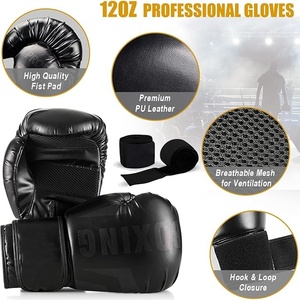 Wellshow Sac de Frappe pour Adultes 4ft PU Heavy Boxing Bag Set avec Gants pour Kickboxing Boxing Home <span class=keywords><strong>Gym</strong></span> Training (Unfilled) - Product Image 5