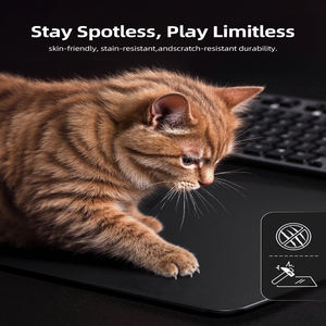 لوحة ماوس ألعاب من الزجاج المقوى عالية الجودة للاعبين المحترفين، مقاس 17.7×15.8، بسماكة 3 مم وسطح فائق النعومة - Product Image 3