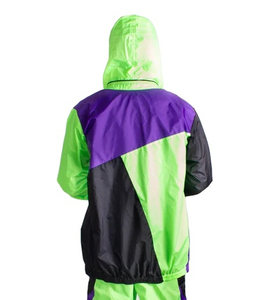 Conjunto de chándal cortavientos de nailon para invierno Unisex personalizado, ropa ligera de secado rápido para exteriores, conjunto de Jogger de colores en contraste - Product Image 6