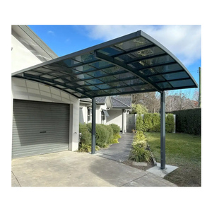Hot bán nhôm bền khung hợp kim Polycarbonate mái tấm 3x5 carport tán UV chống ăn mòn đơn giản container nhà để xe - Product Image 2
