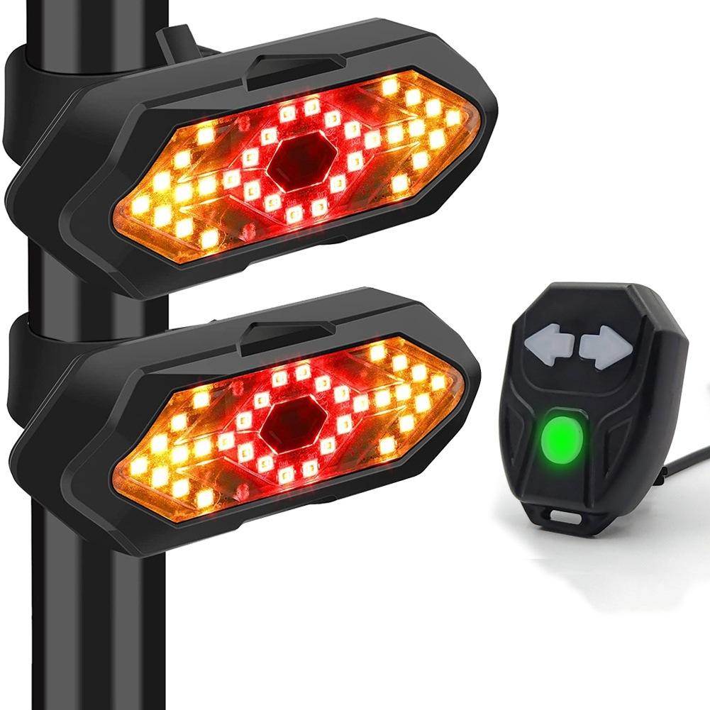 Wireless Remote Control LED Bike Light Modes for Safety