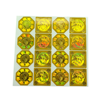 Autocollants en papier personnalisables transparents 3D papillon holographique Laser Flash découpés à l'emporte-pièce, imperméables et écologiques, sécurité