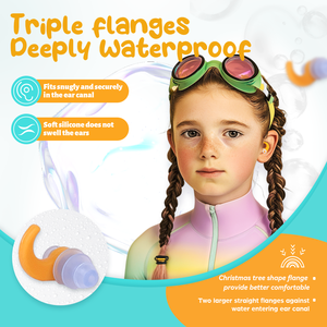 Vente en gros de bouchons d'<span class=keywords><strong>oreille</strong></span> de <span class=keywords><strong>surf</strong></span> pour enfants, protection auditive réutilisable personnalisée, bouchons d'<span class=keywords><strong>oreille</strong></span> en silicone pour enfants - Product Image 3
