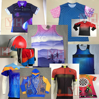 Kaos Kru Poliester Cepat Kering Cetak Sublimasi Balap Iklan Perusahaan Olahraga Lari Gym Kaos Olahraga