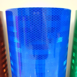 ورق منعكّس بازمي عالي الكثافة باللون الأبيض والأحمر والأصفر والأسود - ملصق بلفافة بحجم 1.22 م*45.7 م بمنظور عالٍ - Product Image 4