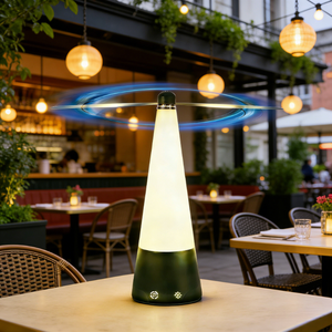 Ventilateurs anti-mouches personnalisables en gros pour tables, rechargeables par Type-C et avec crochet, pour restaurants et cafés en extérieur - Product Image 5