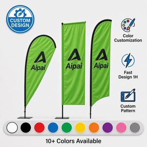 Bandera de Plumas Personalizada para Lavado de Autos, Publicidad Exterior, Pancarta Promocional con Base de Agua Estable - Product Image 1