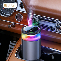 Nouveau diffuseur d'arômes pour voiture 2026, capsule solide anti-fuite, diffuseur de parfum pour voiture avec éclairage ambiant 7 couleurs