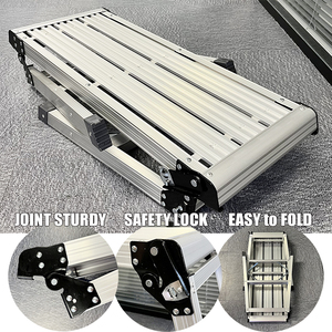Plataforma de Trabajo Plegable de Aluminio de Alta Resistencia, Escalera Portátil para Detallado de Automóviles - Product Image 3
