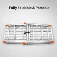 Banc de travail pliable en aluminium, moderne, portable, multifonction, plateforme de travail réglable, pieds antidérapants, capacité de charge de 150 kg