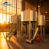 Équipement complet de brassage de bière Tonsen 500L-5000L, système de brasserie clé en main, machine en acier inoxydable 304 pour brasserie commerciale