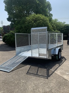Axe unique soudé sur 750kg <span class=keywords><strong>Cage</strong></span> amovible rampe arrière tondeuse usine voiture remorque - Product Image 5