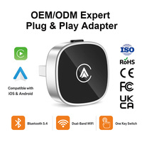 Adaptateur de Liaison Sans Fil 2-en-1 Amélioré 2026 pour Voiture – Commutation Instantanée Entre 2 Téléphones – Dongle Multimédia Intelligent Mini Plug & Play