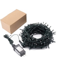 Guirlande lumineuse LED 1000 LED, câble vert 10-100m, étanche pour extérieur, décoration de Noël et de fêtes