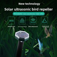 Nouvel appareil répulsif à ultrasons solaire automatique pour oiseaux, pour usage domestique et en verger