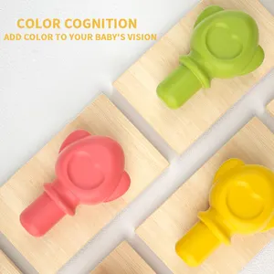 Zhorya Educational Hedgehog Assembling Block Learning Color Sensory Fine Motor Skills Toys Train Concentration Gifts For Kids