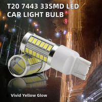 Ampoule LED Carze T20 W21/5W 7443 33SMD 6.6W avec puces 5630 12V Blanc Universel pour feux de position, de coffre et de freinage – Nouvelle garantie de 2 ans