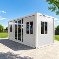 Maison conteneur pliable certifiée CE, préfabriquée en kit, 10 unités par conteneur 40HQ, FOB Nanjing
