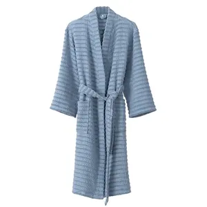 Cotton <strong>Dressing</strong> <strong>Gown</strong> Kimono Collar Long Sleeve <strong>Towel</strong> Fabric Plus Size Thermal for Summer-Factory Direct Wholesale Price - Product Image 3