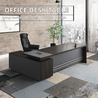 Escritorio ejecutivo de hospital moderno, mesa de ordenador extensible convertible de madera, muebles de oficina
