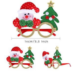 24 Piezas de Monturas de Gafas de Fiesta con Brillantina Navideña de Varios Estilos para Decoración de Fotos en Fiestas Familiares de Navidad - Product Image 3
