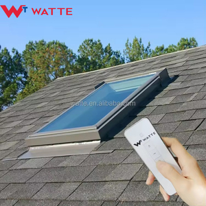 Lucernario elettrico motorizzato in lega di alluminio luce diurna operabile per copertura <span class=keywords><strong>finestra</strong></span> di vetro isolante per casa Villa <span class=keywords><strong>tetto</strong></span> inclinato - Product Image 2