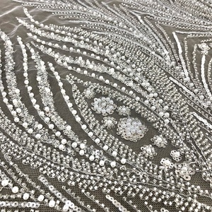 Sang trọng sequin vải buổi tối ăn mặc phụ nữ Wedding Gown Shiny bạc long lanh <span class=keywords><strong>Net</strong></span> Tulle ren ws4292 - Product Image 5