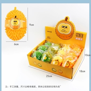Mini Durian Squishy Stress Relief Toy for Kids and Adults Soft Fruit Squeeze <b>Fidget</b> Toy Bulk <b>Pack</b> with Gift Box - Product Image 4