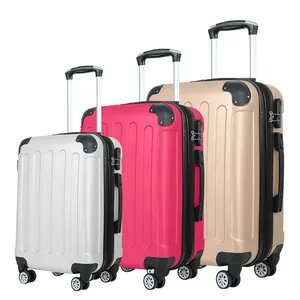 工厂批发ABS valise旅行套装定制徽标行李