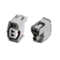 Conector de enchufe de arnés de cable de boquilla de inyector de aceite hembra impermeable automático de 2 pines con terminales 6189-0611