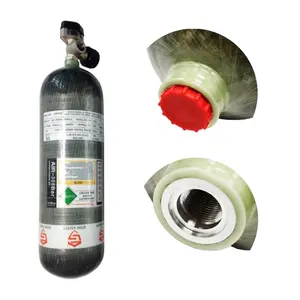 Safe fire equipment epoxy resin supply pure breath store air carbon fiber cylinders device for SCBA for firemen chemistry mine