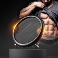 Muscle abdominal salle de gym intérieure équipement de fitness rond 4 roues Ab plaque coulissante Fitness rouleau disque pour adultes