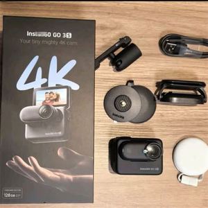 กล้องแอคชั่น Insta 360 GO 3S ขนาดเล็ก 4K สีดำขาว น้ำหนัก 39 กรัม ความจุ 64G/128G กันน้ำ พร้อมระบบกันสั่น FlowState กล้องกีฬาพกพา - Product Image 2