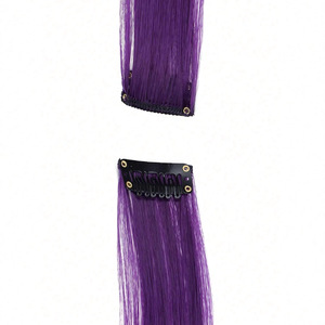 Extensions de cheveux de marques nationales, 60 cm, lisses, teintes, en fibre haute température, lot de cinq pièces pour cosplay féminin - Product Image 3