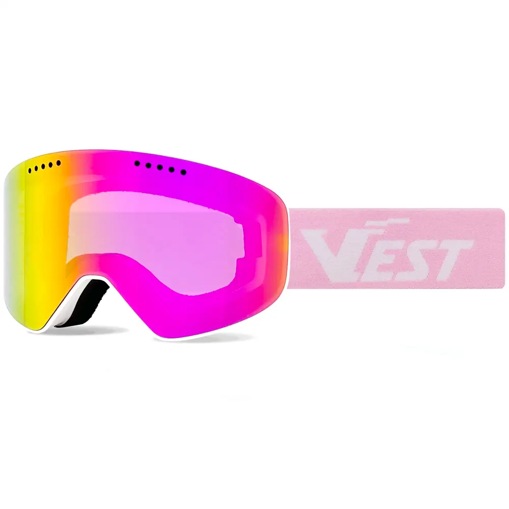 Lunettes de ski OTG sur lunettes 100% Protection UV anti-buée Lunettes de snowboard sur mesure pour hommes femmes jeunes