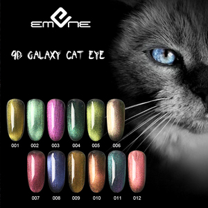Esmalte de Uñas en <span class=keywords><strong>Gel</strong></span> 9D Efecto Ojo de Gato 007 Borgoña Magnético Camaleón Galaxia con Brillo Holográfico, Removible con UV LED, 10ml - Product Image 6