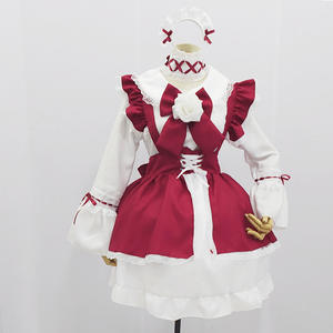Costume da Cameriera in Stile Giapponese, Abito da Ragazza per Cosplay, Uniforme da Caffetteria, Vestito da Principessa, Taglie Forti - Product Image 5