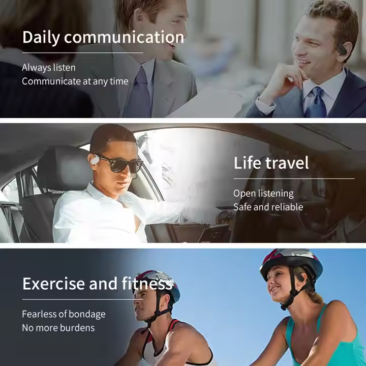 Hongdak Factory Direct Sale HY-L77 Ear-mounted OWS Bone Conduction Wireless Headset Earphone Wireless Gaming Earbuds