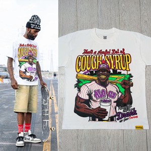 Hot Brand Top Quantité C'EST UN BEAUCOUP <span class=keywords><strong>DE</strong></span> SIROP <span class=keywords><strong>DE</strong></span> TOUX T-shirts 100% Coton Tricoté Boxy Fit T-<span class=keywords><strong>shirt</strong></span> à manches courtes pour hommes - Product Image 1