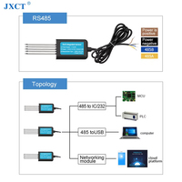 Capteur de sol intégré RS485 4G LoRaWAN Ethernet pour l'agriculture intelligente 7 en 1 PH NPK Température Humidité Conductivité EC Mètre IP68 C681