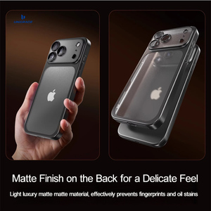 Unigrace thiết kế sang trọng mới Matte Frosted Cover quay lại cho Iphone 17 không khí 15 16 17 Pro Max trong suốt chống sốc cứng PC trường hợp điện thoại - Product Image 3