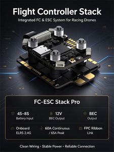 ตัวควบคุมการบิน Borg Mini H7 STM32H743VIH6 พร้อมตัวรับสัญญาณ 2.4G ในตัว โมดูลจ่ายไฟ 60A รองรับ 4-8S สำหรับโดรนถ่ายภาพทางอากาศน้ำหนักเบา - Product Image 6