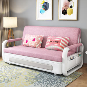 Sofá Cama Plegable HANYEE Moderno Multifuncional de Metal y Tela, Estructura de Futón Convertible con Almacenamiento, Precio Bajo para Hoteles, Apartamentos y Escuelas - Product Image 4